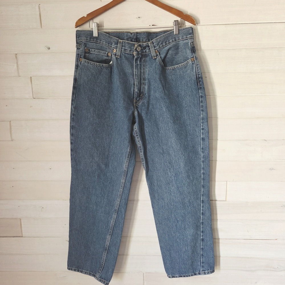 Levis‎ 550 Relaxed Fit Tapered Leg Jeans Mens 34x30 Medium Wash Denim Classic